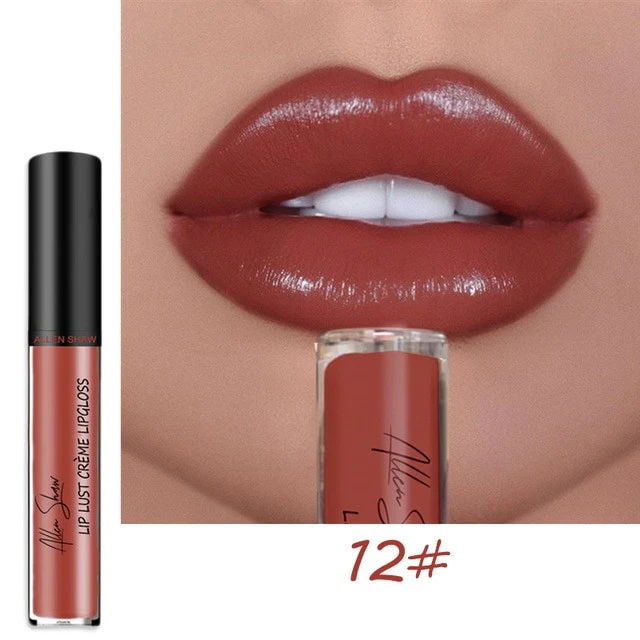 LuxeLips® | Wasserfester 12 Farben Creme-Lippenstift