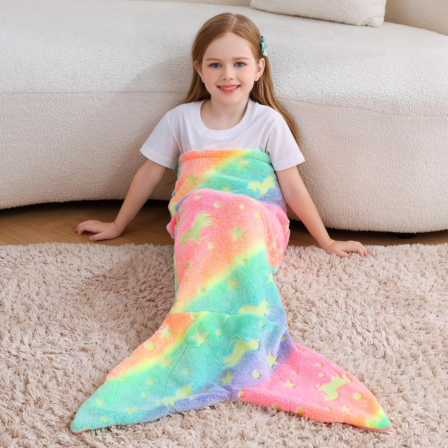 MermaidBlanket® | Meerjungfrauenschwanz-Decke für Kinder