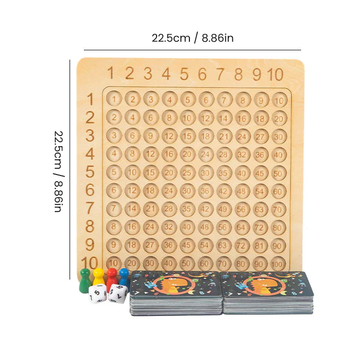 MathWiz® | Montessori Rechentafel aus Holz Rechenspielzeug
