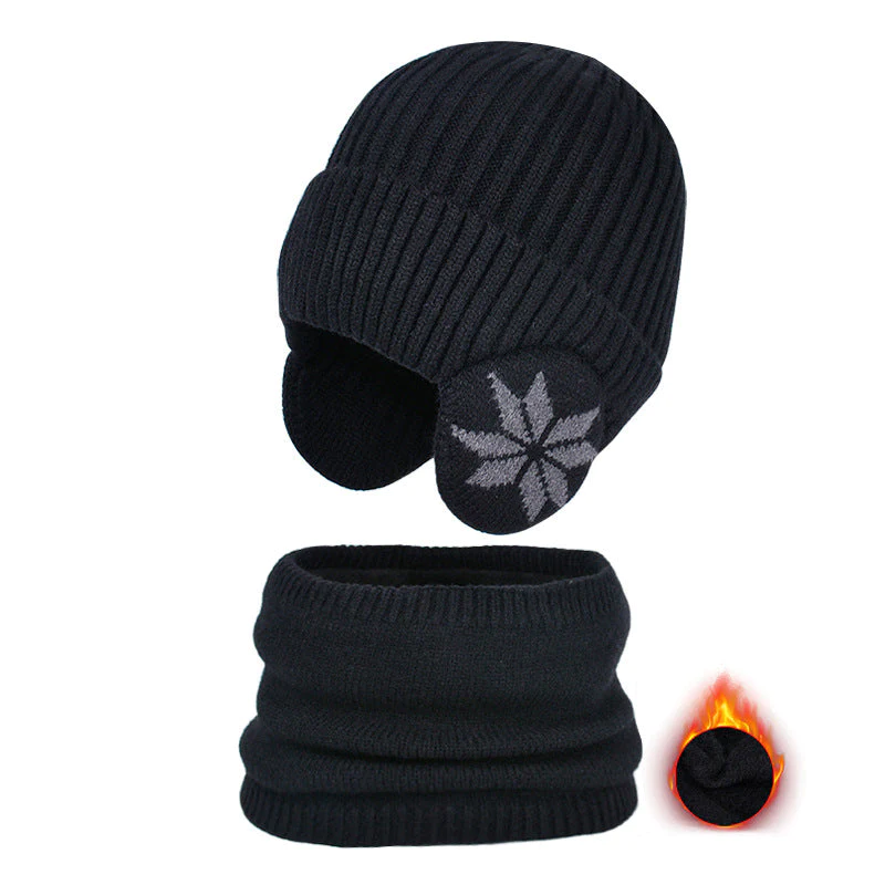 KnittedHat® | Warmes Strickmützen- und Schalset für den Winter