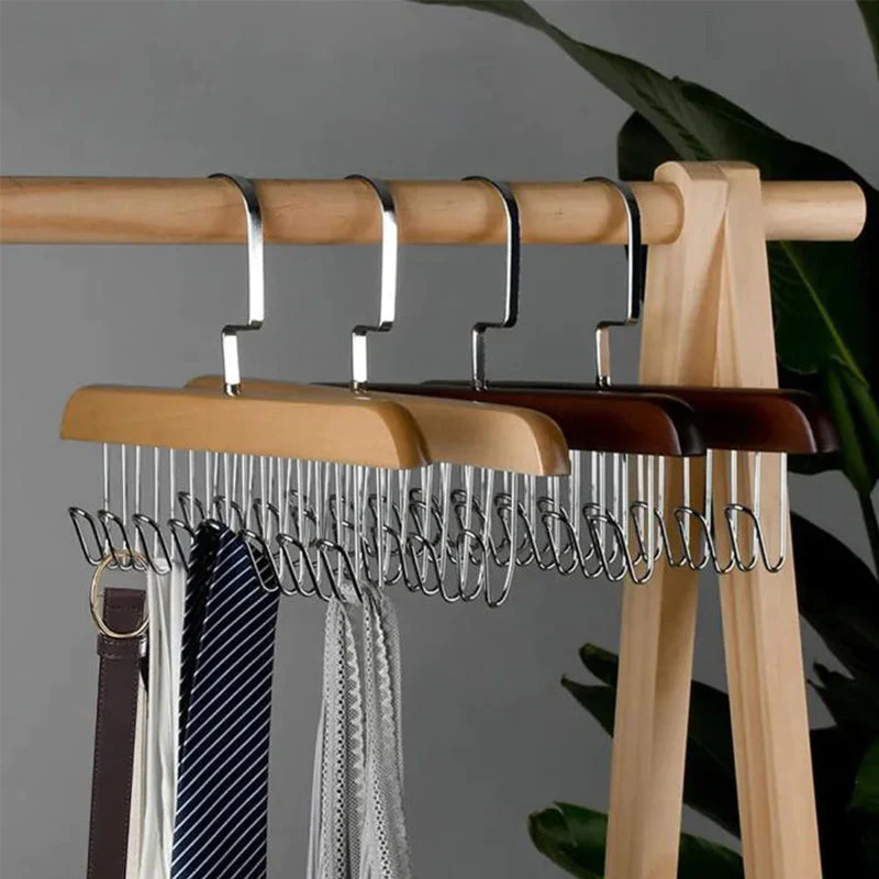 WoodenHanger® | Multifunktionaler drehbarer Kleiderbügel ( 1 + 1 Gratis )