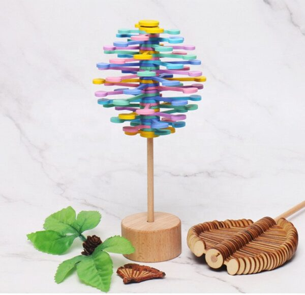 CalmSpiral® | Hölzerne Spirale Lollipop Spielzeug