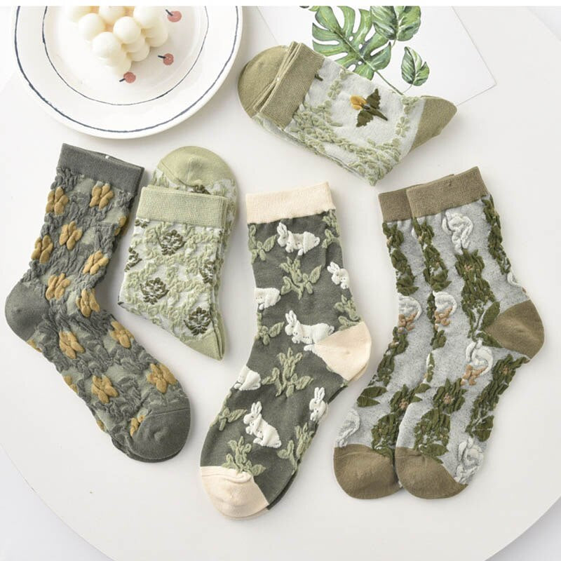 FloralSocks® | Floral-Cotton Damen Socken (5 Paare)