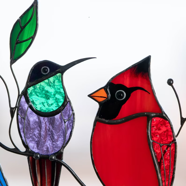 HangingBirds® | Hängende Vögel aus Buntglas