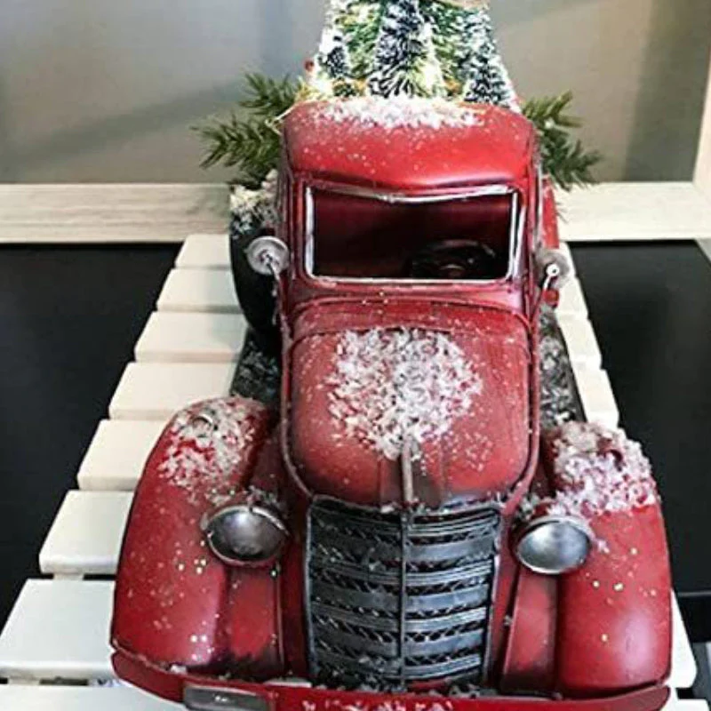 ChristmasTruck® | Roter Truck Weihnachtsdekoration