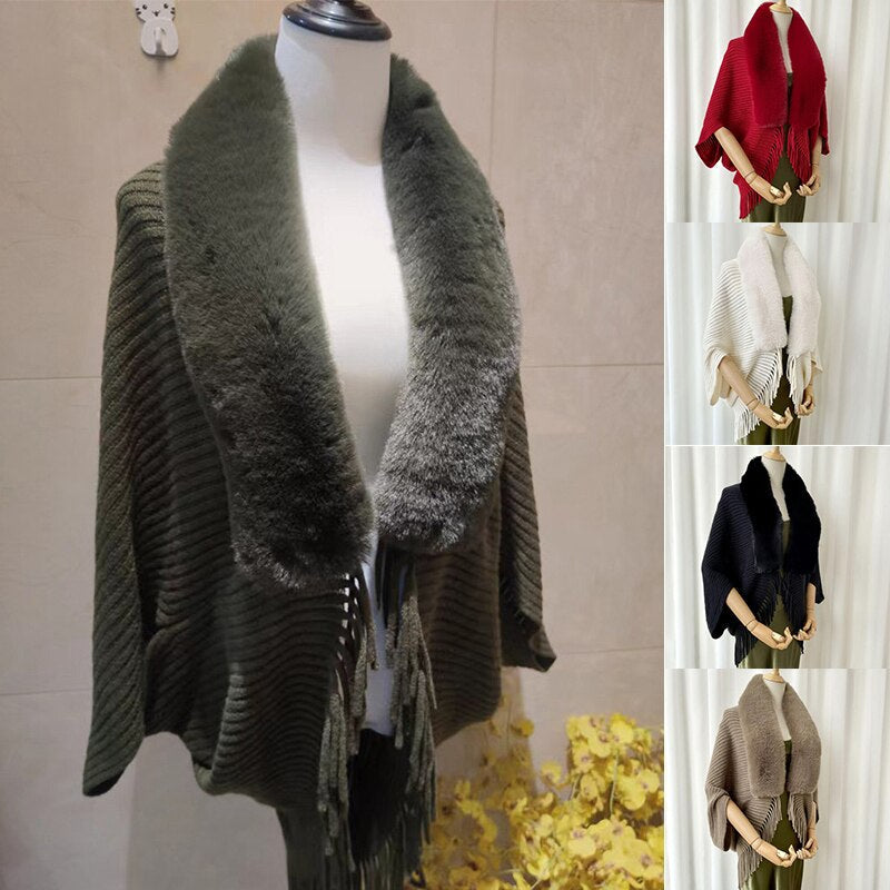 KnittedWool® | Gestrickter eleganter Damenschal