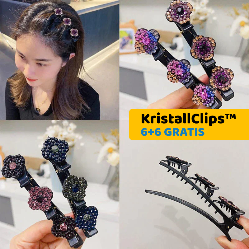 KristallClips™ | Haarspange mit Kristallblume (6+6 GRATIS)